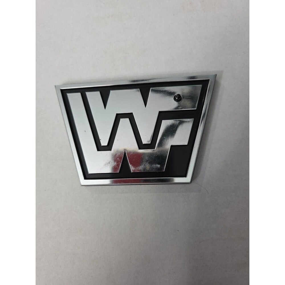 1990s WWF World Wrestling Federation Figure Stand Logo Vintage Wrestling